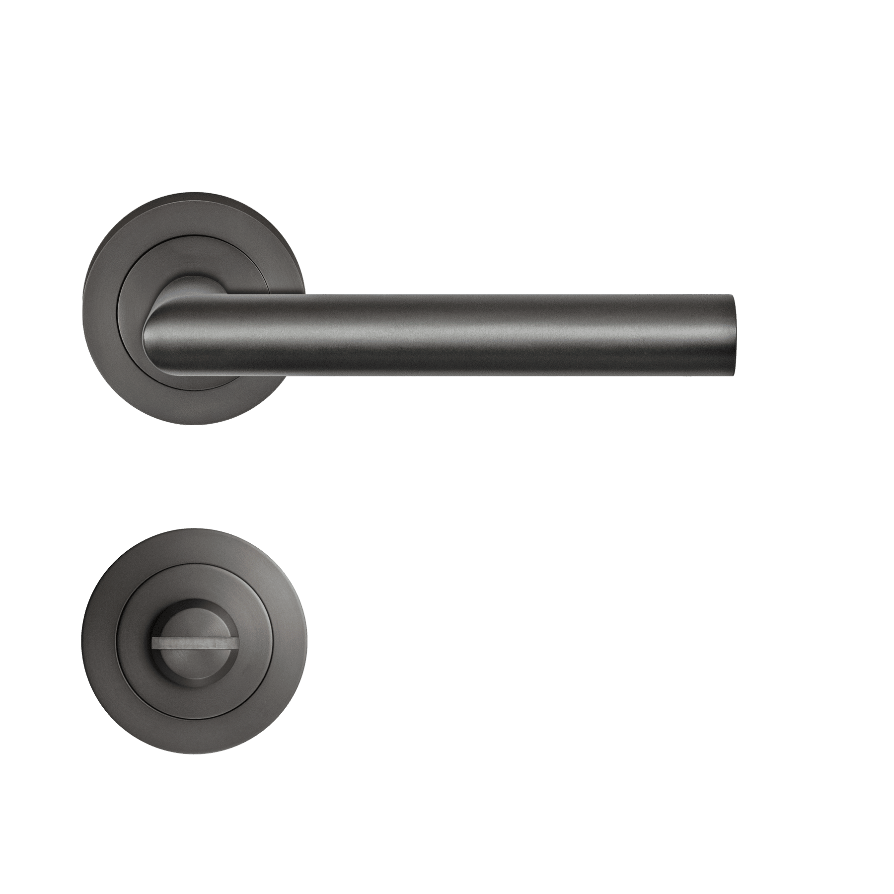 Rhodos Titan - WC Door Handle Stainless Steel Graphite